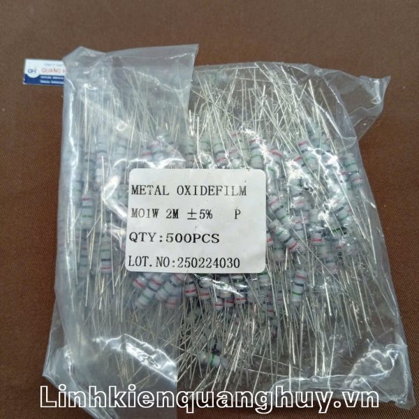Điện trở vạch 1W 2M 5% (10c)
