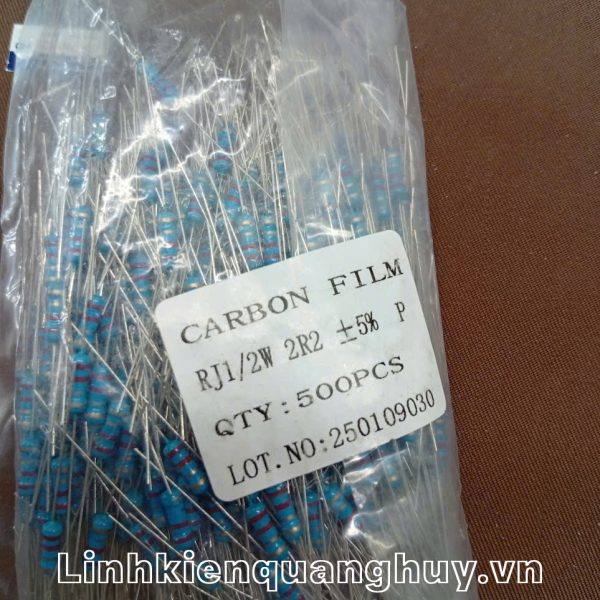 Điện trở vạch 1/2W 2R2 5% (10c)