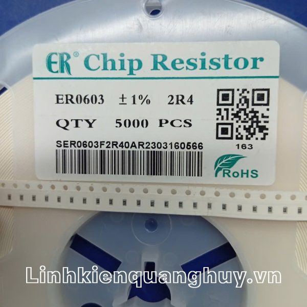 Điện trở dán 2R4 1% 0603 (50c)