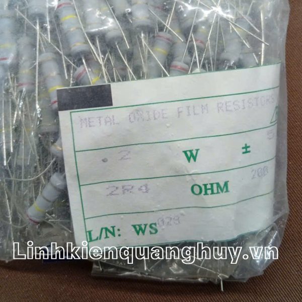 Điện trở vạch 2W 2R4 5% (10c)
