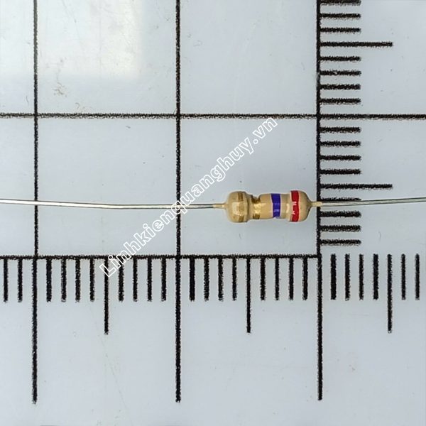 Điện Trở Vạch – Điện Trở Cắm 1/4W 2R7 5% (50c)