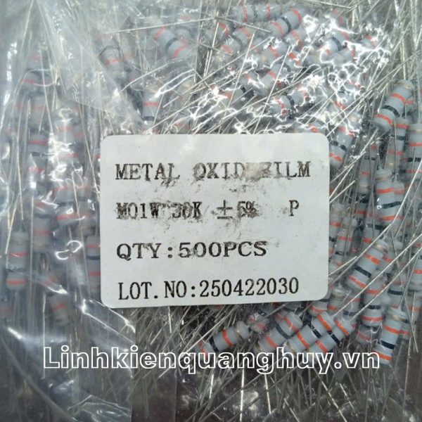 Điện trở vạch - Điện trở cắm 1W30K (10c)