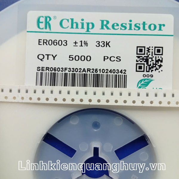 Điện Trở Dán 0603 33K (50c)