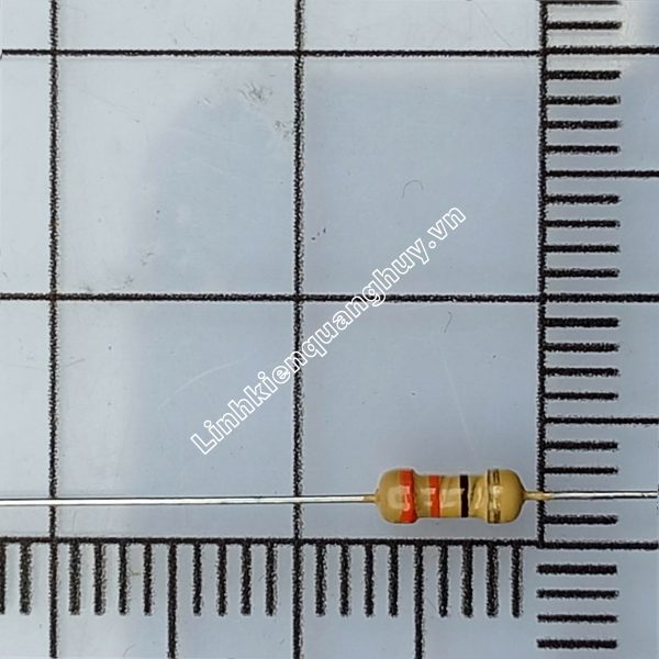 Điện trở vạch - Điện trở cắm 1/4W 33R 5% (50c)