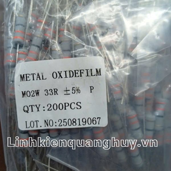 Điện trở vạch - Điện trở cắm 2W33R (10c)