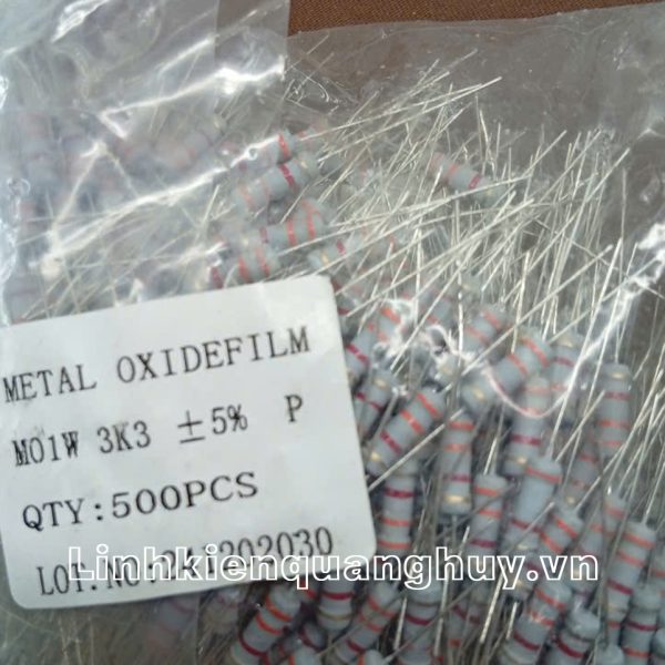 Điện trở vạch 1W 3K3 5% (10c)