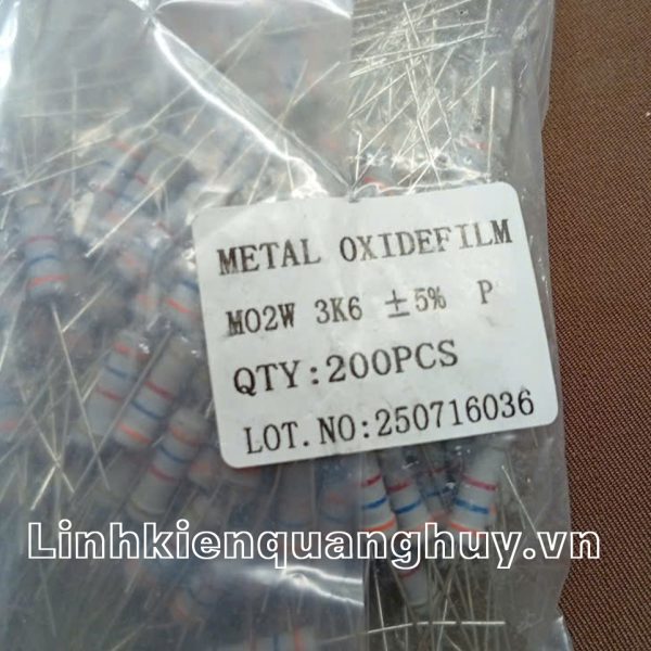 Điện trở vạch 2W 3K6 5% (10c)