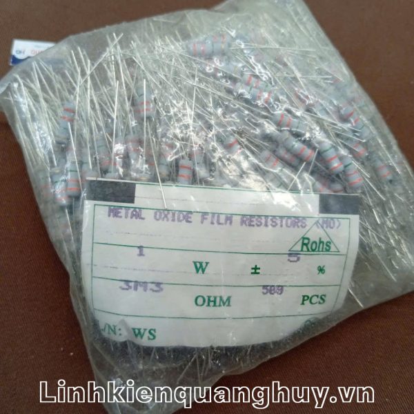Điện trở vạch 1W 3M3 5% (10c)
