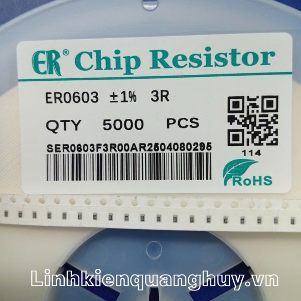 Điện trở dán 3R 1% 0603 (50c)