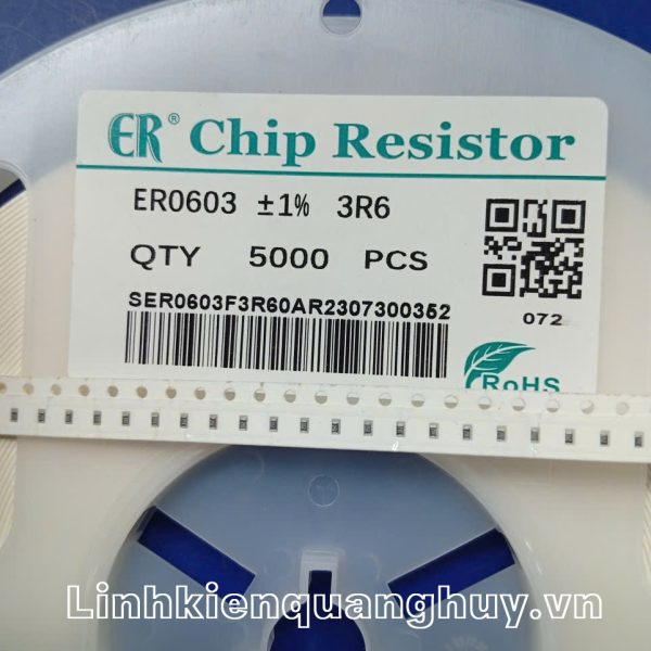Điện trở dán 3R6 1% 0603 (50c)