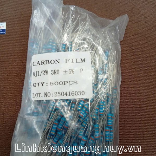 Điện trở vạch 1/2W 3R9 5% (10c)