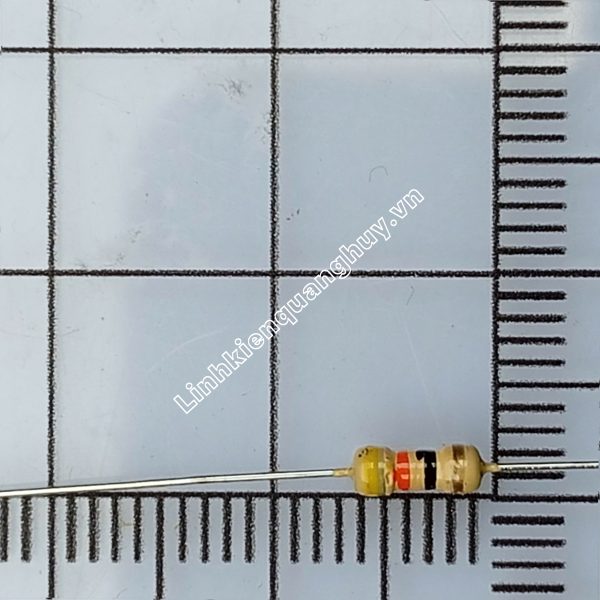 Điện trở vạch - Điện trở cắm 1/4W 43R 5% (50c)