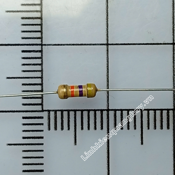 Điện trở vạch - Điện trở cắm 1/4W 47K (50c)