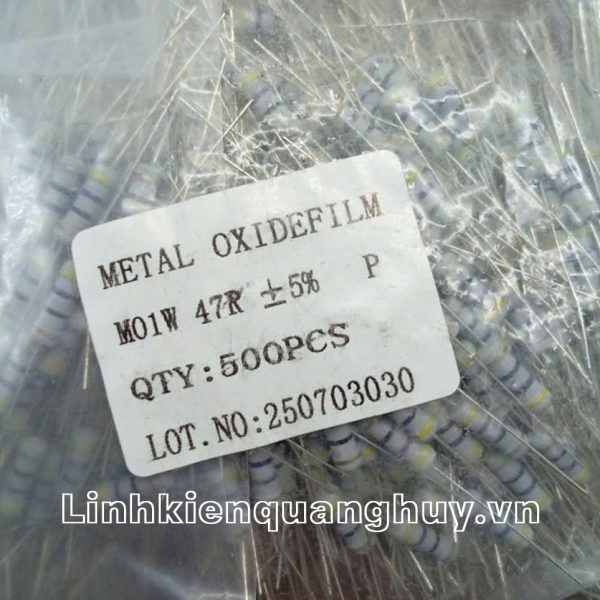 Điện trở vạch - Điện trở cắm 1W 47R (10c)