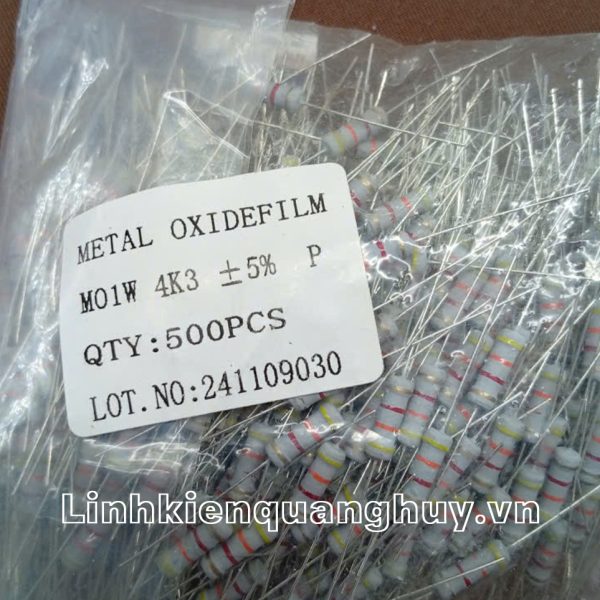 Điện trở vạch 1W 4K3 5% (10c)