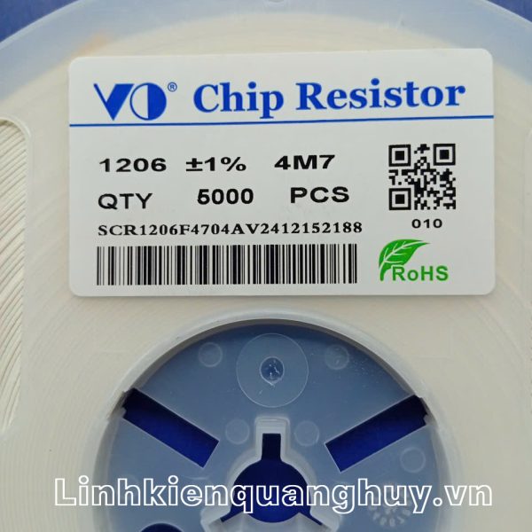 Điện trở dán 4M7 1% 1206 (50c)