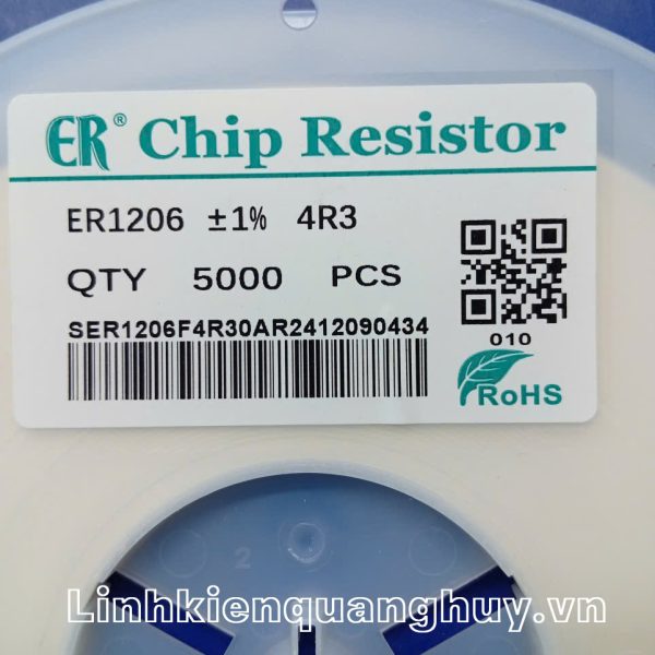 Điện trở dán 4R3 1% 1206 (50c)