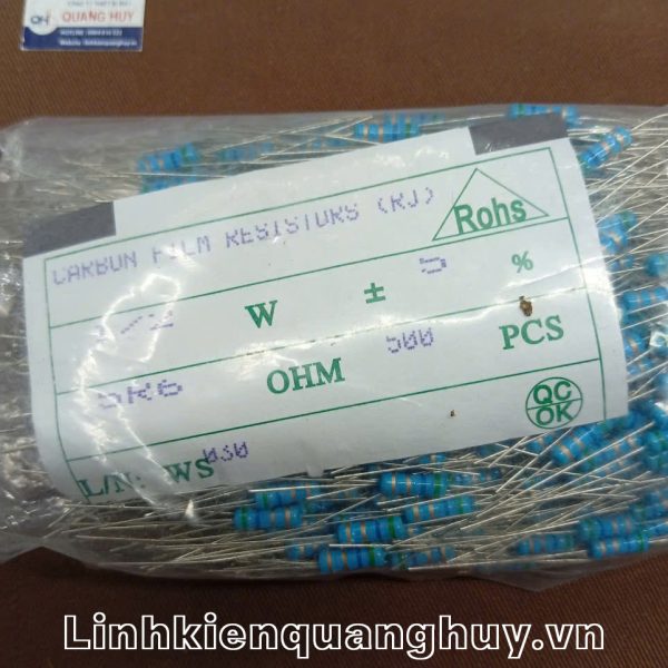 Điện trở vạch 1/2W 5R6 5% (10c)