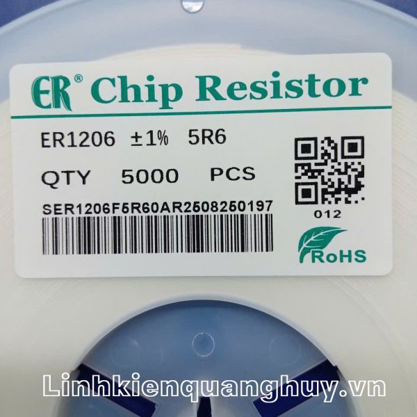 Điện trở dán 5R6 1% 1206 (50c)