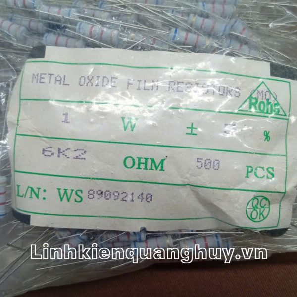 Điện trở vạch 1W 6K2 5% (10c)
