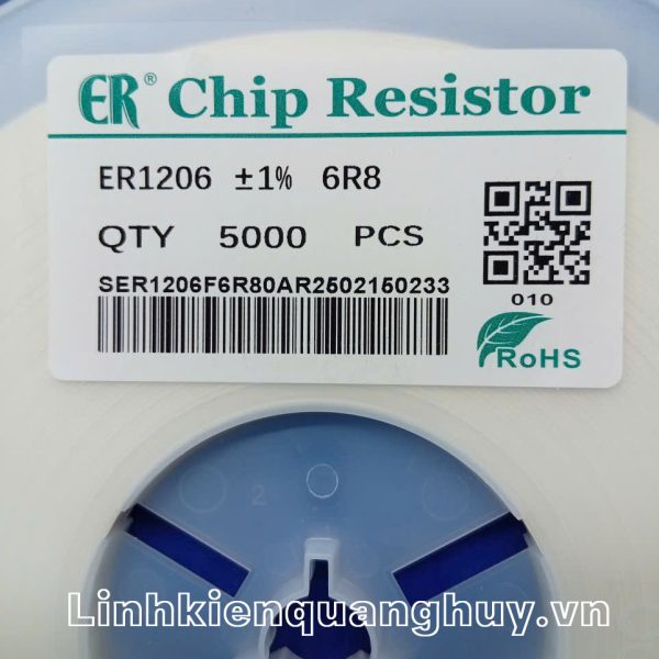 Điện trở dán 6R8 1% 1206 (50c)