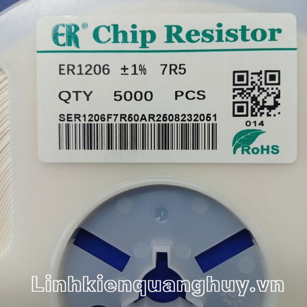 Điện trở dán 7R5 1% 1206 (50c)
