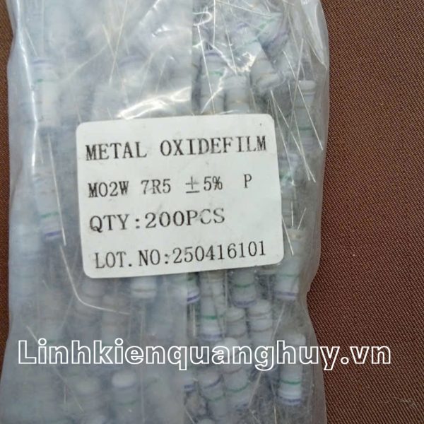 Điện trở vạch 2W 7R5 5% (10c)