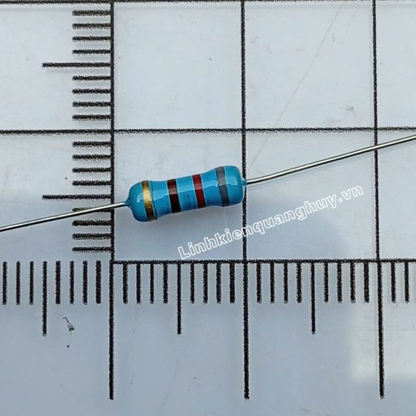 Điện trở vạch- Điện trở cắm 1/2W 5% 820R (10c)