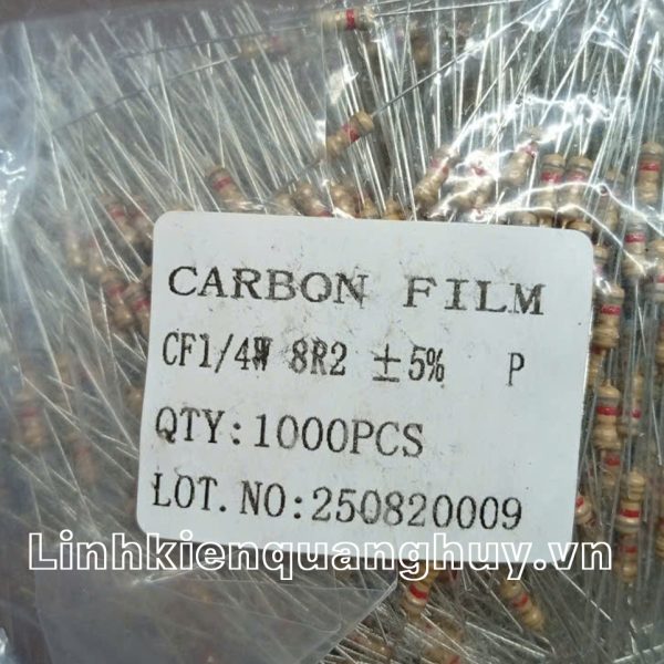 Điện trở vạch 1/4W 8R2 5% (50c)