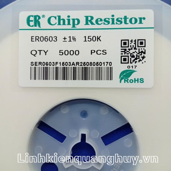 Điện Trở Dán 0603 150K (50c)