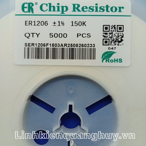 Điện Trở Dán 1206 150K (50c)