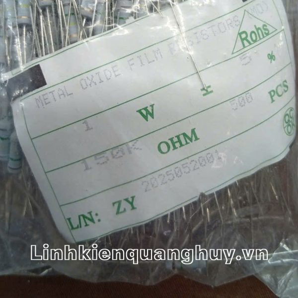 Điện trở vạch - Điện trở cắm 1W 150K (10c)
