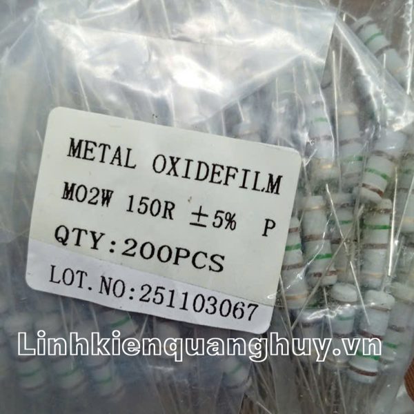 Điện trở vạch - Điện trở cắm 2W 150R (10c)