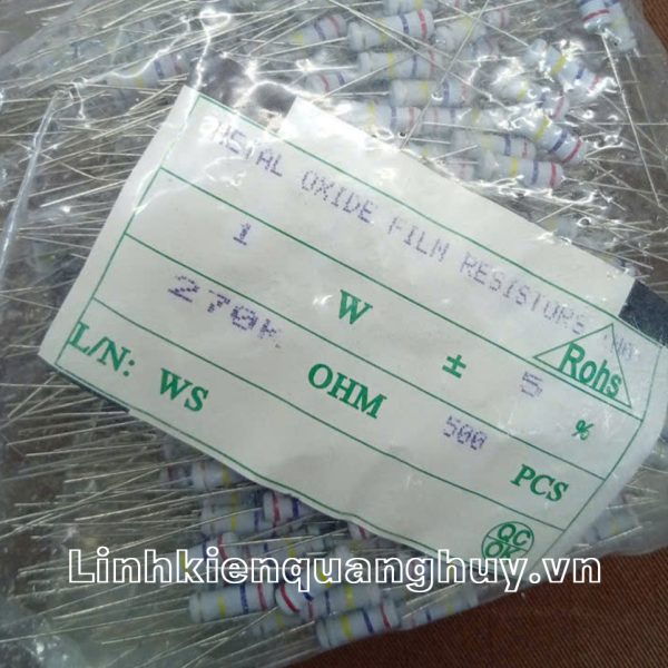 Điện trở vạch - Điện trở cắm 1W 270K (10c)