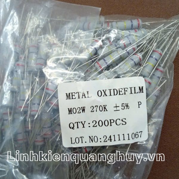 Điện trở vạch - Điện trở cắm 2W 270K (10c)