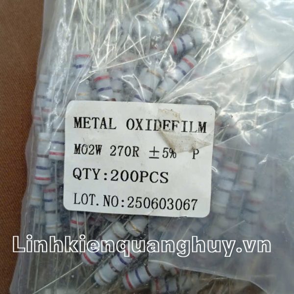 Điện trở vạch - Điện trở cắm 2W 270R (10c)