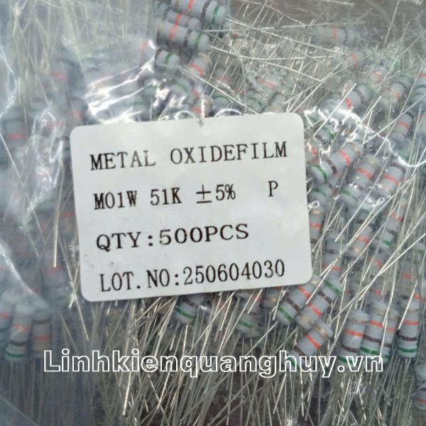 Điện trở vạch - Điện trở cắm 1W 510R (10c)