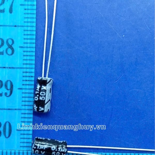 Tụ hóa 0.1uF 50V 5x11mm (set10)