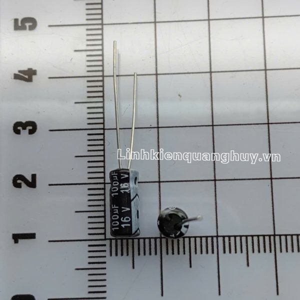 Tụ hóa 16V100UF 6X11mm (set10)