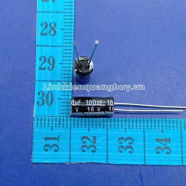 Tụ hóa 16V100UF 6X11mm (set10)