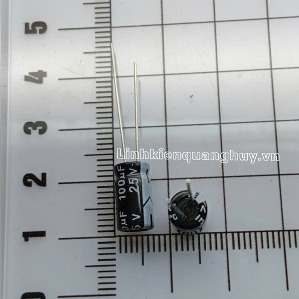 Tụ hóa 25V 100uF 6x11mm (set10)