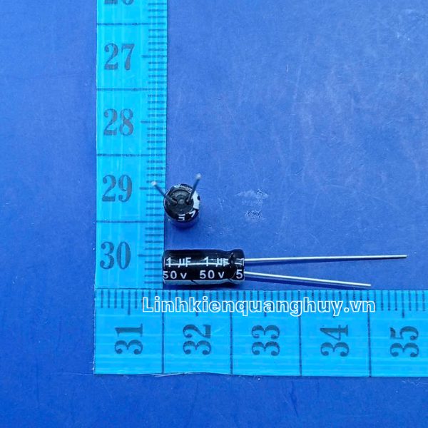 Tụ hóa 50V1uF 5x11mm (set 10)