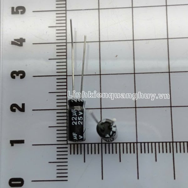 Tụ hóa 25V 22uF 5x11mm (set10)