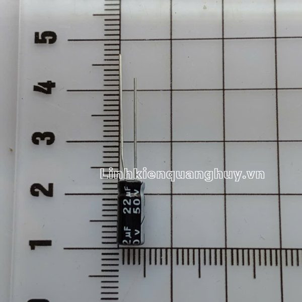 Tụ hóa 50V 22uF 5x11mm (set10)