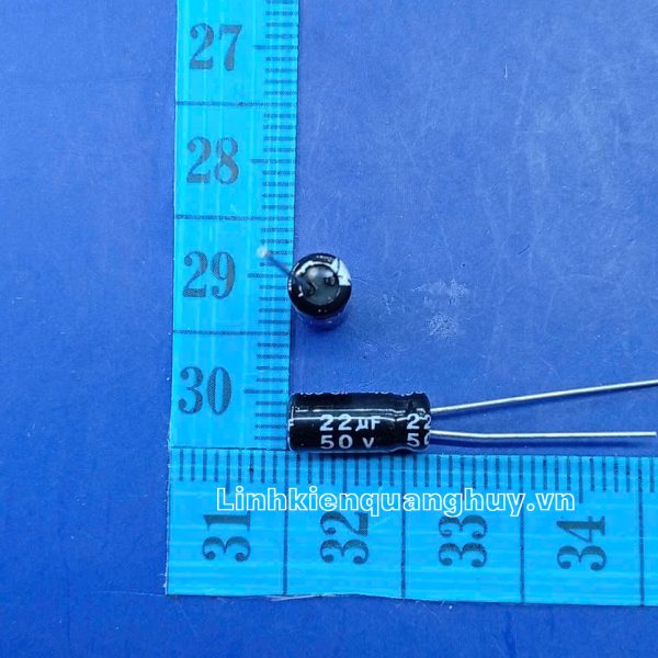 Tụ hóa 50V 22uF 5x11mm (set10)