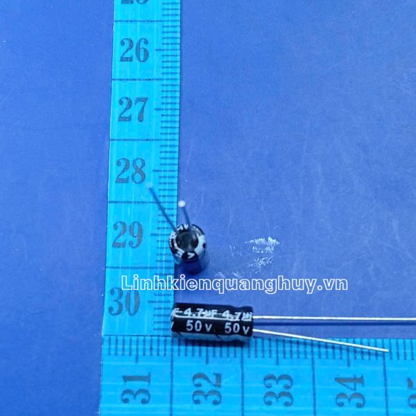 Tụ hóa 50V 4.7uF 5x11mm (set 10)