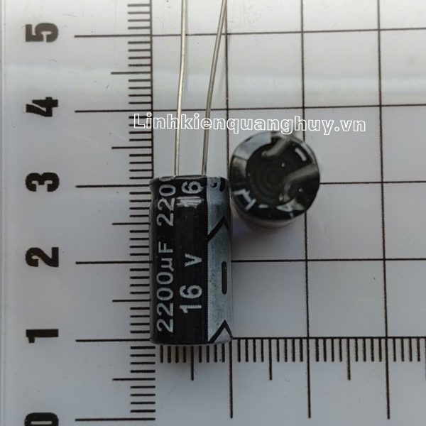 Tụ hóa 16V 2200uF 10x20mm
