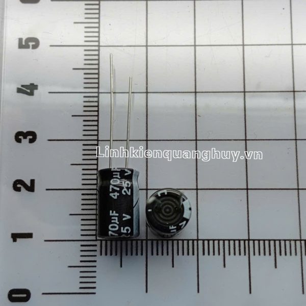 tụ hóa 25V 470uF 8x12mm