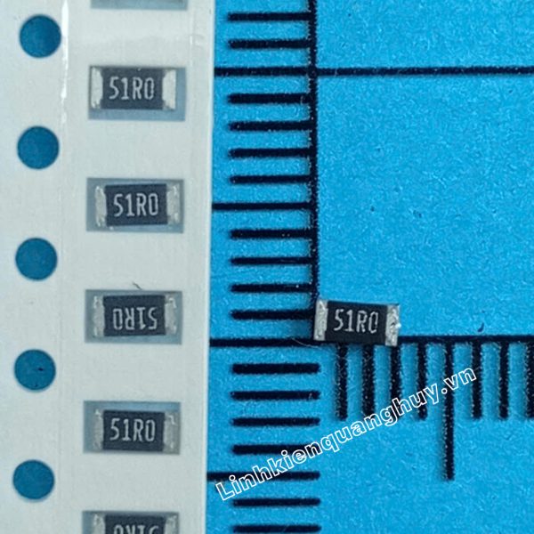 Điện trở dán 1206 51R 1% (50c)