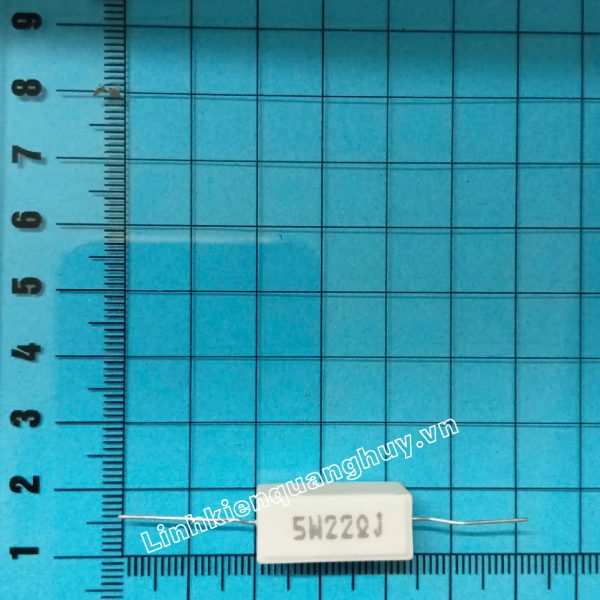 Điện trở sứ 5W 22R